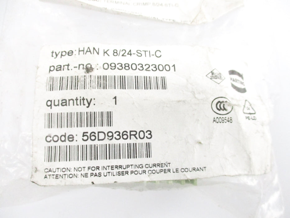 HARTING 09380323001 HANK8/24-STI-C NSMP
