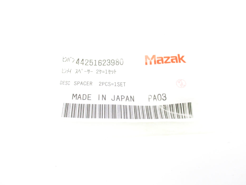 MAZAK 44251623980 (PKG OF 2) NSMP