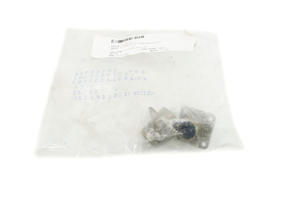 AMPHENOL 10-820042-03P MS3102A10SL-3P (PKG OF 2) NSMP
