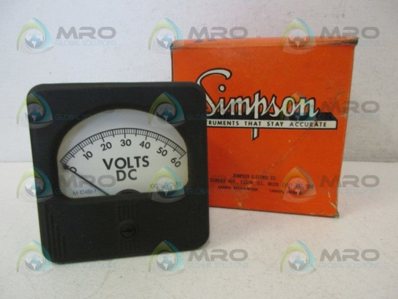 SIMPSON M-10486-1 GAUGE 0-60 NSMP