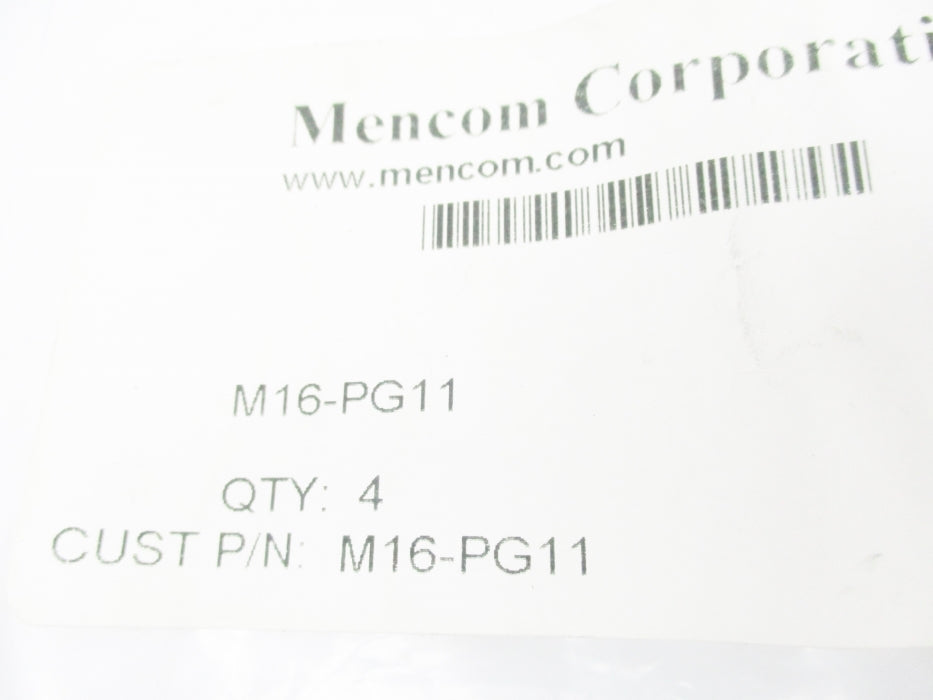 MENCOM M16-PG11 (PKG OF 4)  NSMP
