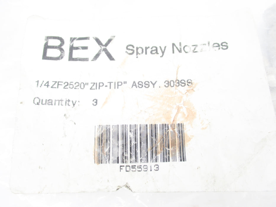 BEX 1/4ZF2520 308SS (PKG OF 3) NSMP