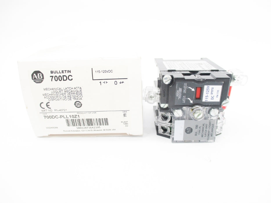 ALLEN BRADLEY 700DC-PLL10Z1 SER. E 115-125V (WH) NSMP