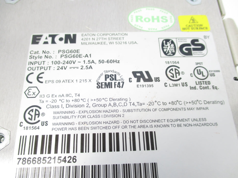 EATON PSG60E PSG60E-A1 NSNP