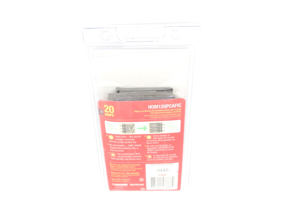 SQUARE D HOM120PCAFIC 120VAC 20A NSMP