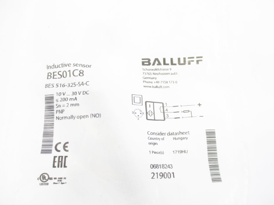BALLUFF BES516-325-54-C BES01C8 NSMP