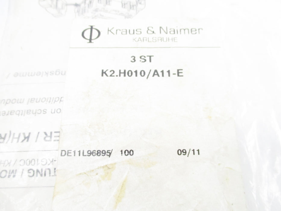 KRAUS & NAIMER K2.H010/A11-E (PKG OF 2) NSMP