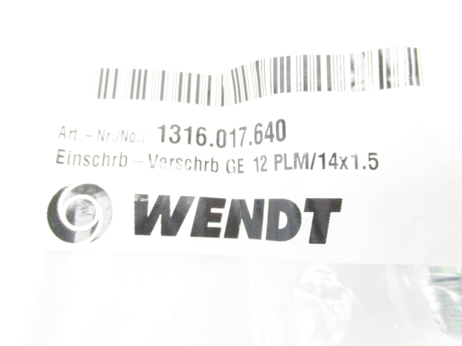 WENDT 1316.017.640 NSMP