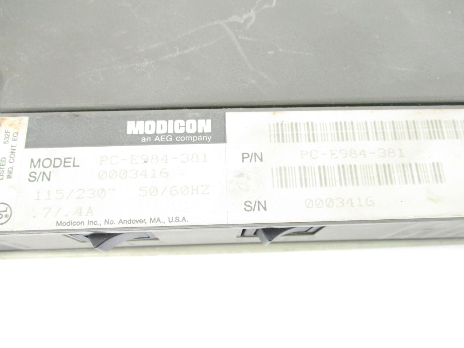 MODICON PC-E984-381 UNMP