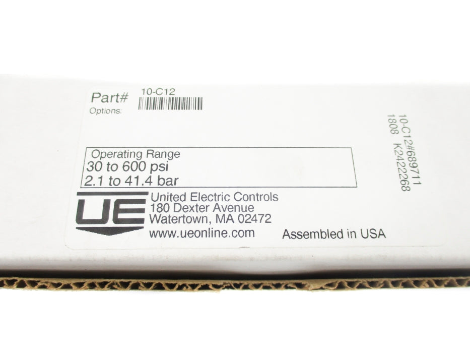 UNITED ELECTRIC 10-C12 30-600PSI 2.1-41.4 NSMP