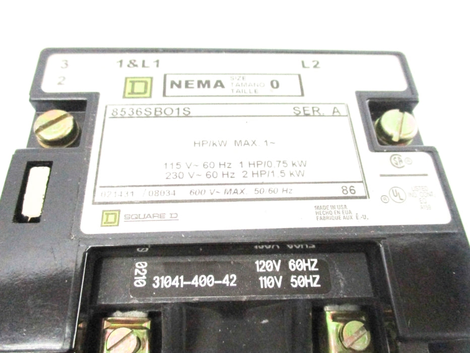 SQUARE D 8536SBO1SV02 SER. A NSNP