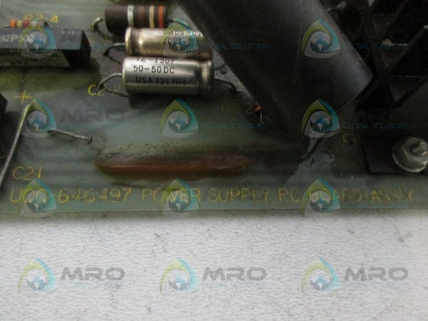 GENERAL ELECTRIC UCC-646497 PC BOARD  UNMP