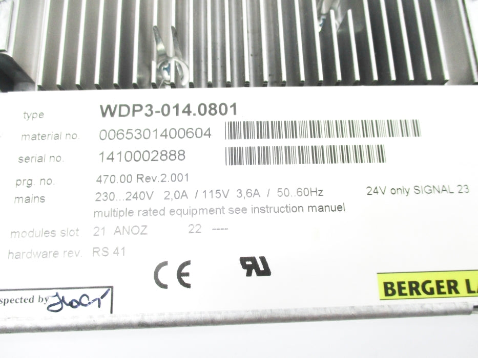 BERGER LAHR WDP3-014.0801 NSNP