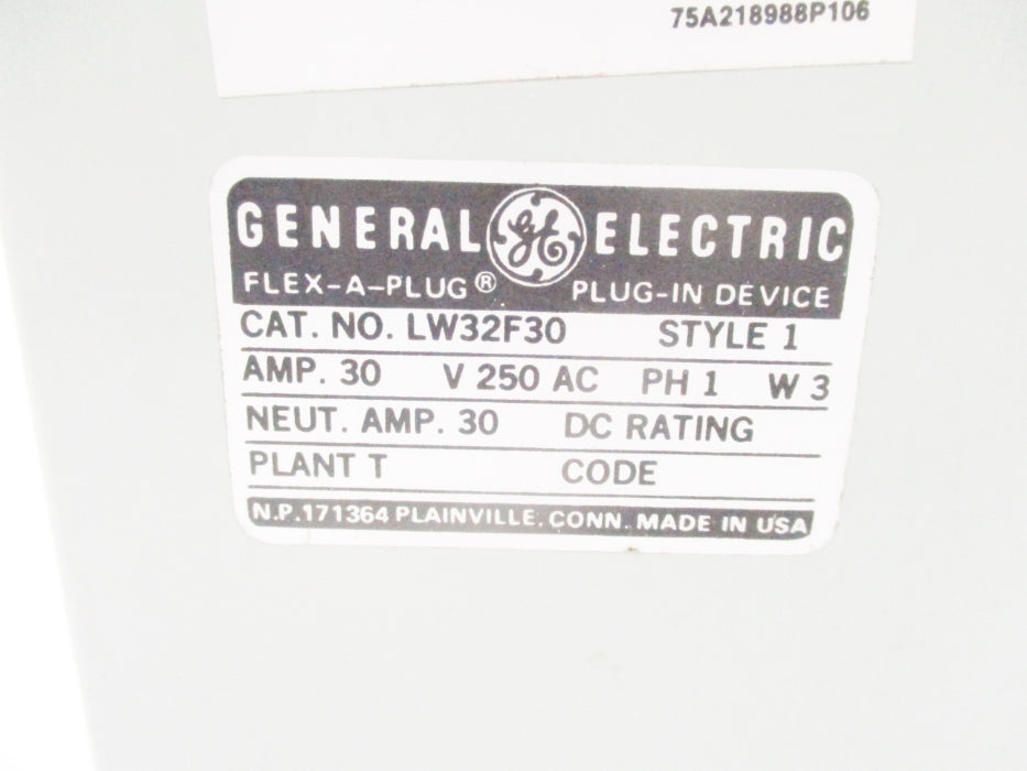 GENERAL ELECTRIC LW32F30 NSNP
