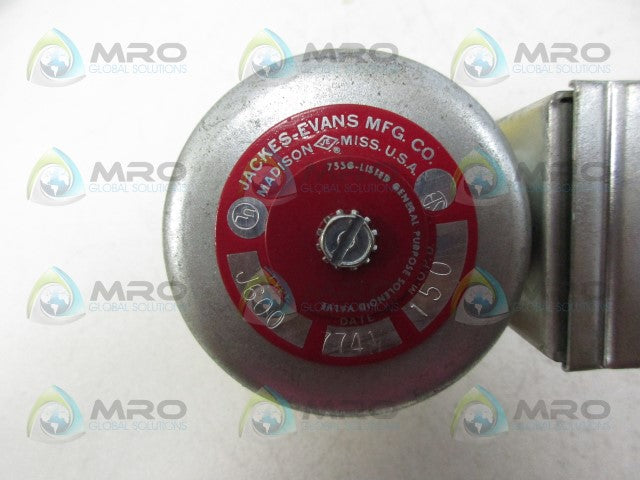 JACKES EVANS J600 SOLENOID VALVE *NEW NO BOX*