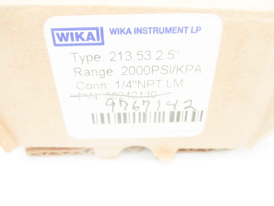 WIKA 9767142 2000PSI NSMP