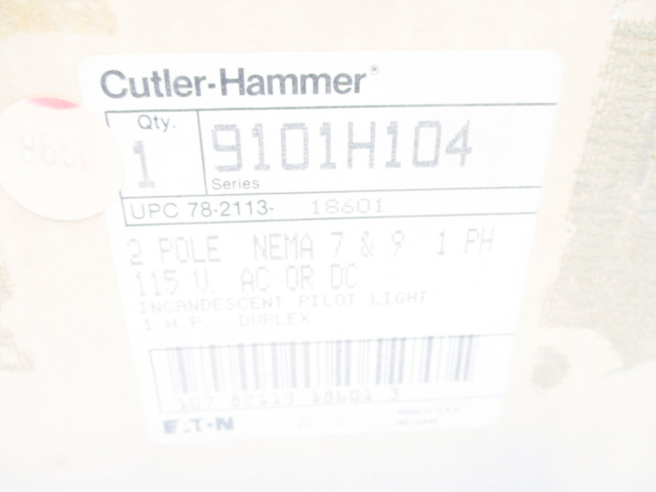 CUTLER HAMMER 9101H104 NSMP