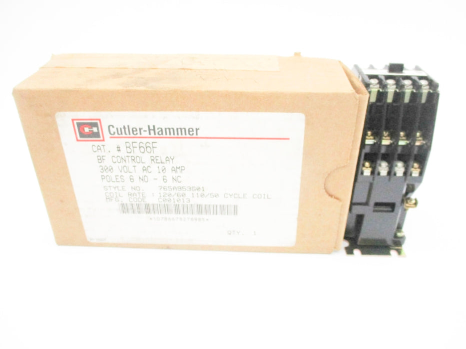 CUTLER HAMMER BF66F 765A953G01 110-120V 10A NSMP