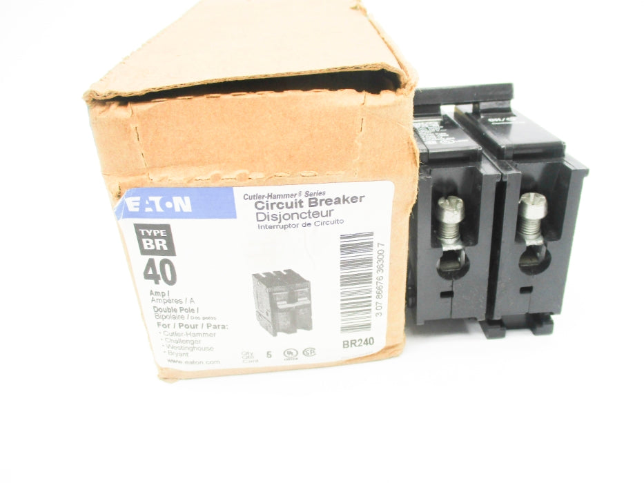 EATON BR240 120/240V 40A (PKG OF 5) (AS PICTURED) NSMP