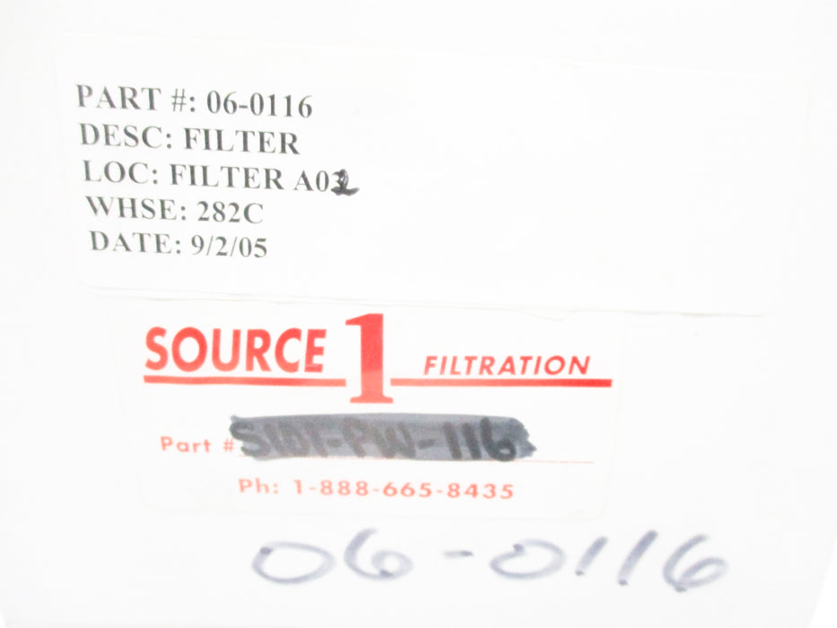 SOURCE1 06-0116 S101-PW-116 NSMP