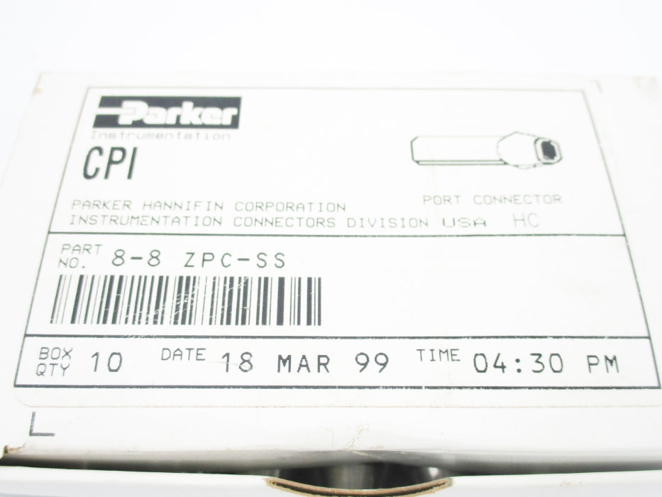 PARKER 8-8ZPC-SS (PKG OF 10) NSMP
