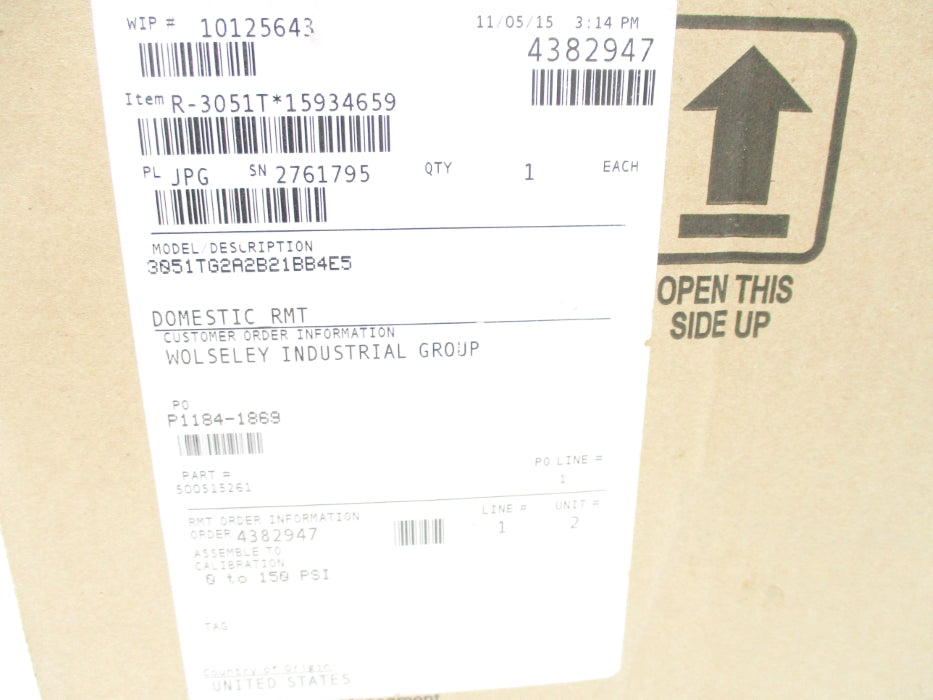 EMERSON 3051TG2A2B21BB4E5 NSMP