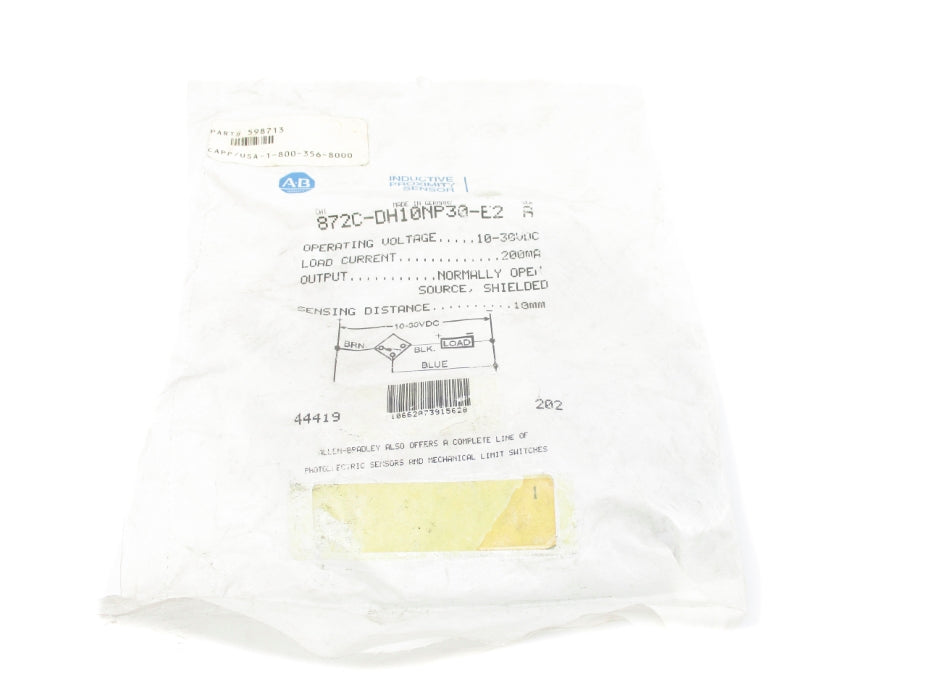 ALLEN BRADLEY 872C-DH10NP30-E2 SER. A NSMP