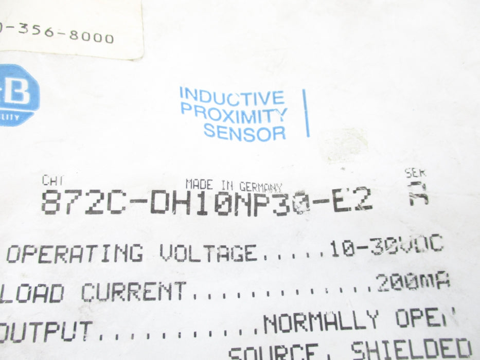 ALLEN BRADLEY 872C-DH10NP30-E2 SER. A NSMP