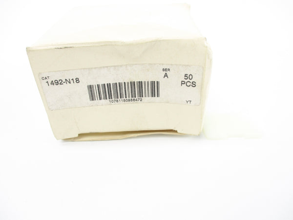 ALLEN BRADLEY 1492-N18 SER. A (PKG OF 50) (WH) NSMP