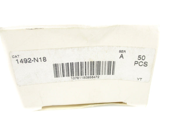 ALLEN BRADLEY 1492-N18 SER. A (PKG OF 50) (WH) NSMP