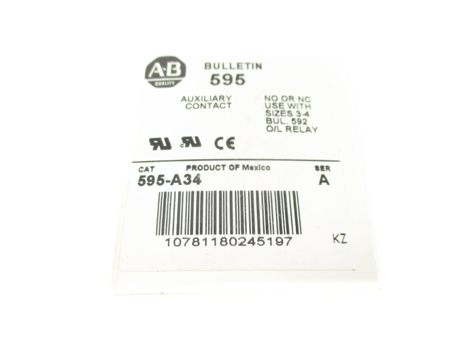 INDUSTRIAL SPARE PART 595-A34 SER. A (WH) NSMP