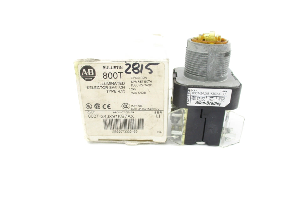 INDUSTRIAL SPARE PART 800T-24JX91KB7AX SER. U (WH) NSMP