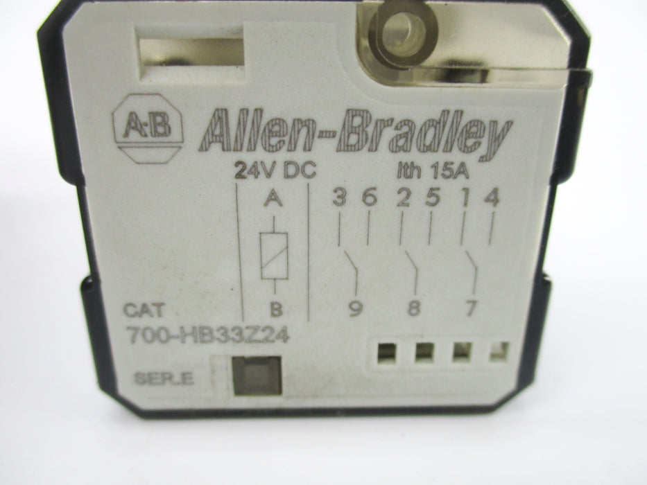 ALLEN BRADLEY 700-HB33Z24 SER. E 24VDC 15A UNMP
