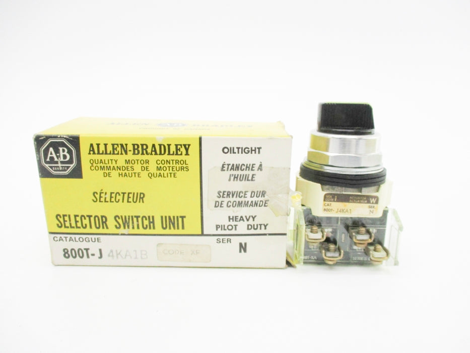 ALLEN BRADLEY 800T-J4KA1B SER. N (BK/YL) NSMP