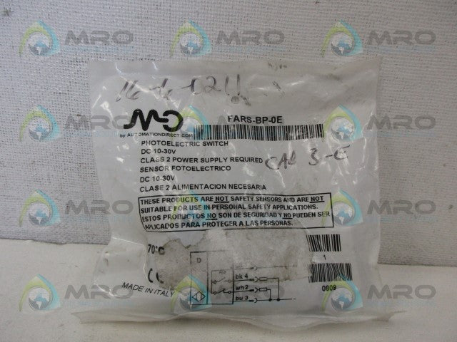 AUTOMATION DIRECT FARS-BP-0E PHOTOELECTRIC  SENSOR *NEW IN FACTORY BAG*