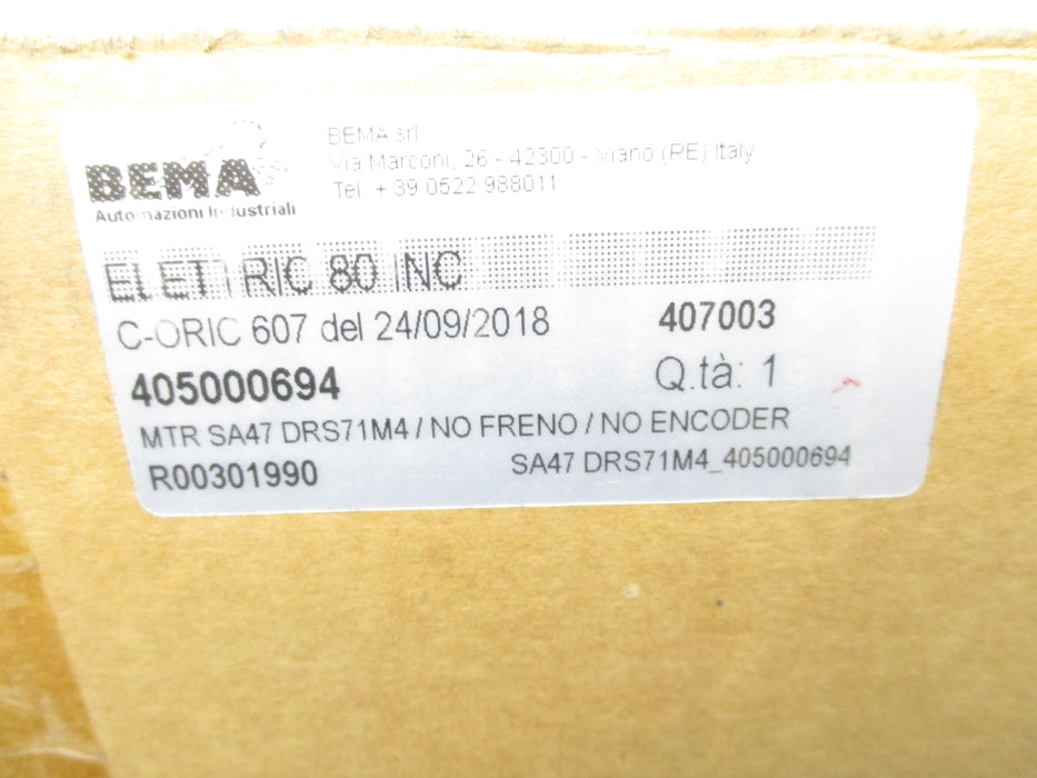 BEMA MTR SA47 DRS71M4 NSMP