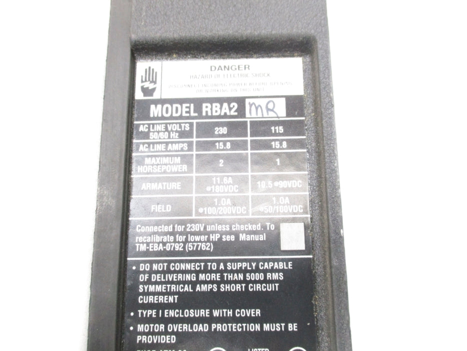 BOSTON GEAR RBA2MR UNMP