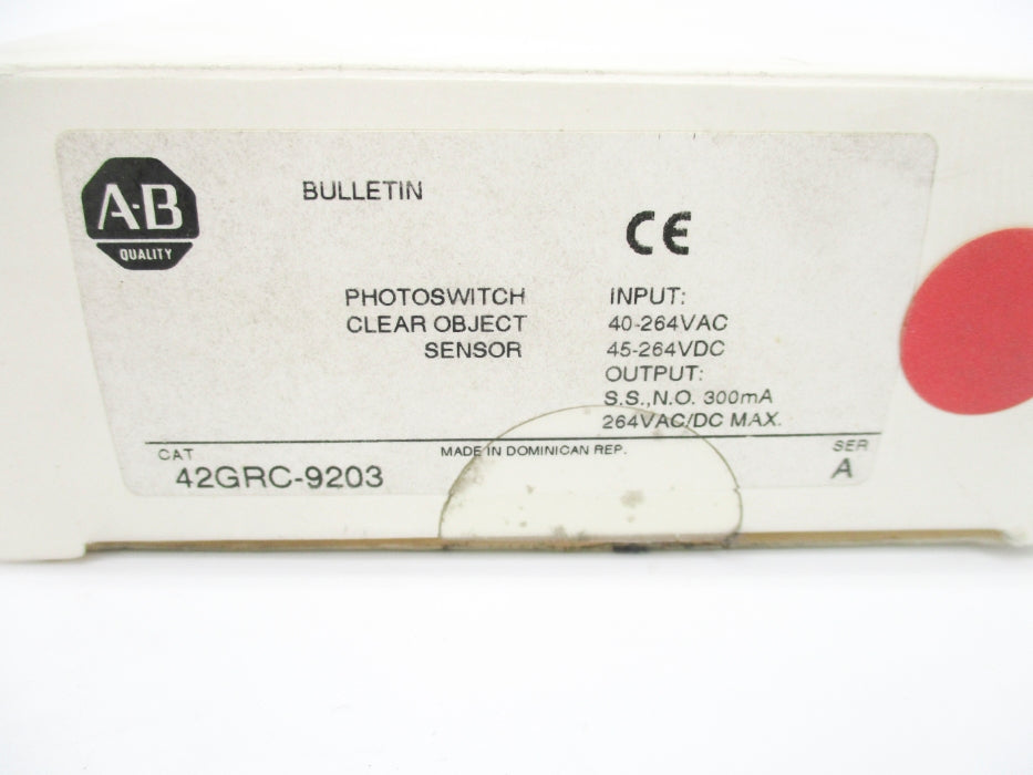 INDUSTRIAL SPARE PART 42GRC-9203 SER. A (WH) NSMP