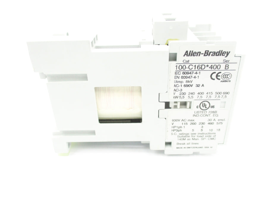 ALLEN BRADLEY 100-C16DJ400 SER. B 24V (BR/WH) NSMP