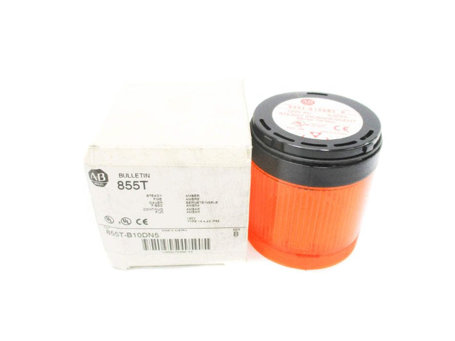 ALLEN BRADLEY 855T-B10DN5 SER. B 120VAC 0.058A (WH) NSMP