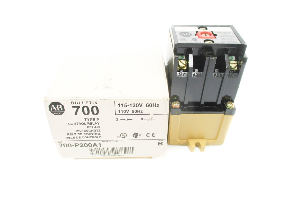 ALLEN BRADLEY 700-P200A1 SER. B 110/115-120V 60A (WH) NSMP
