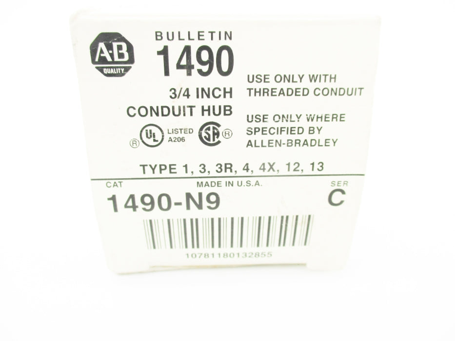ALLEN BRADLEY 1490-N9 SER. C (WH) NSMP