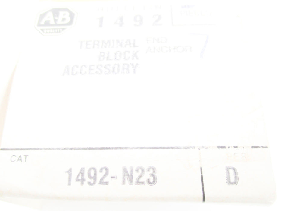 ALLEN BRADLEY 1492-N23 SER. D NSNP