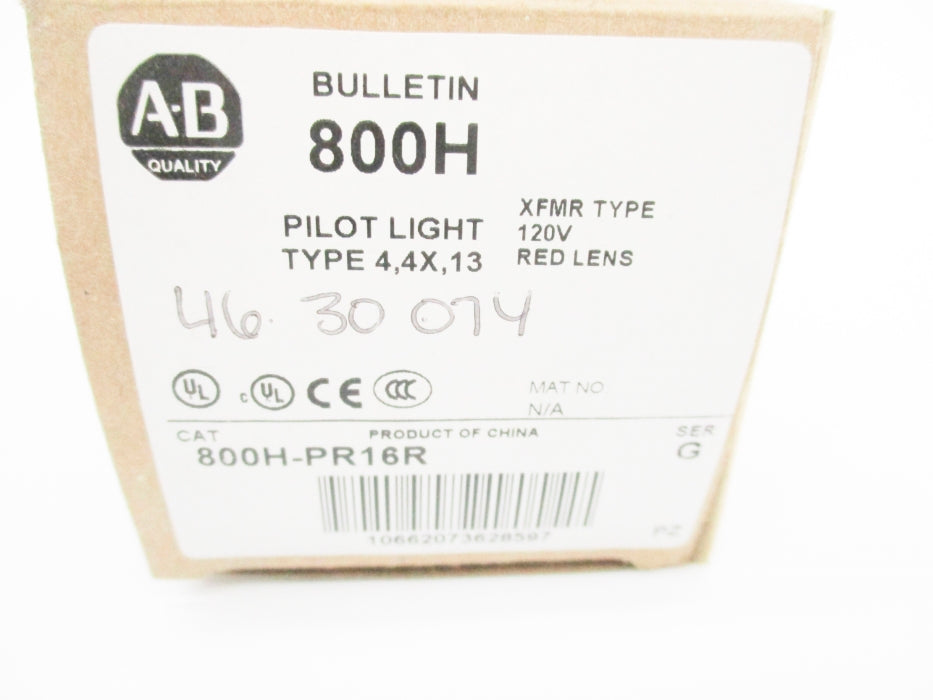 INDUSTRIAL SPARE PART 800H-PR16R SER. G (BR/WH) NSMP
