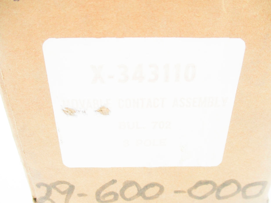 INDUSTRIAL SPARE PART X-343110 (BR/WH) NSMP