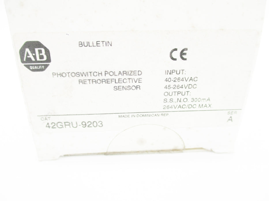 ALLEN BRADLEY 42GRU-9203 SER. A (WH) NSMP