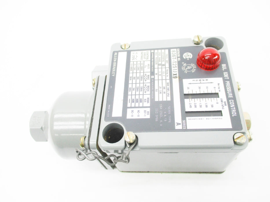 ALLEN BRADLEY 836T-T251JX9 SER. A 3-35/1.5-7PSI (BR/WH) NSMP
