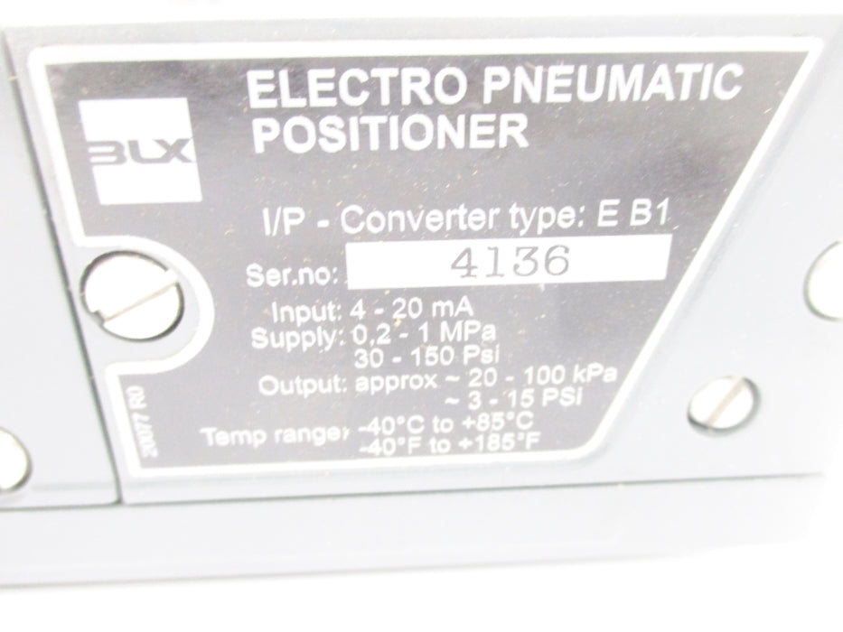 BLX EB1 30-150PSI -40-85C/-40-185F NSNP