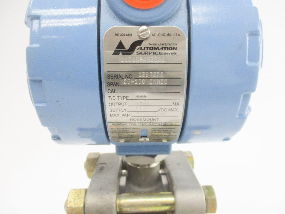 ROSEMOUNT 1151DP4S22B1 2000PSI NSNP