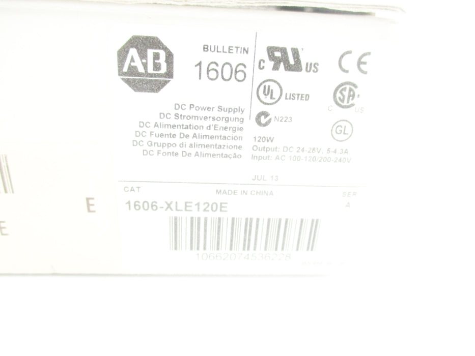 ALLEN BRADLEY 1606-XLE120E SER. A NSMP